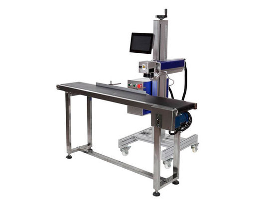 Chine Machine automatique d'inscription de laser de fibre de numéro de série avec la ceinture de Convery, équipement d'inscription en métal fournisseur